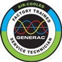 Generac air-cooled factory trained service technician badge