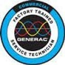 Generac commercial factory trained service technician badge